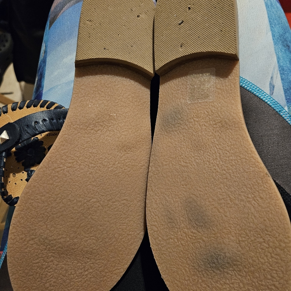 Jack Rogers Black Leather Sandals - Picture 6 of 6
